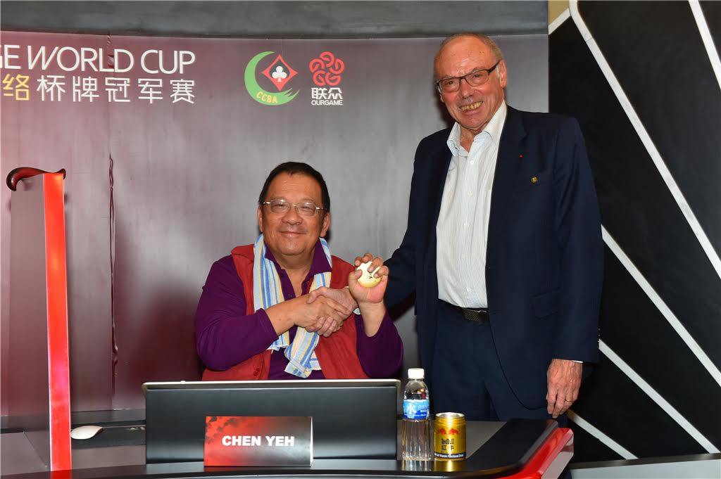 Mr Chen Yeh and Mr Jose Damiani